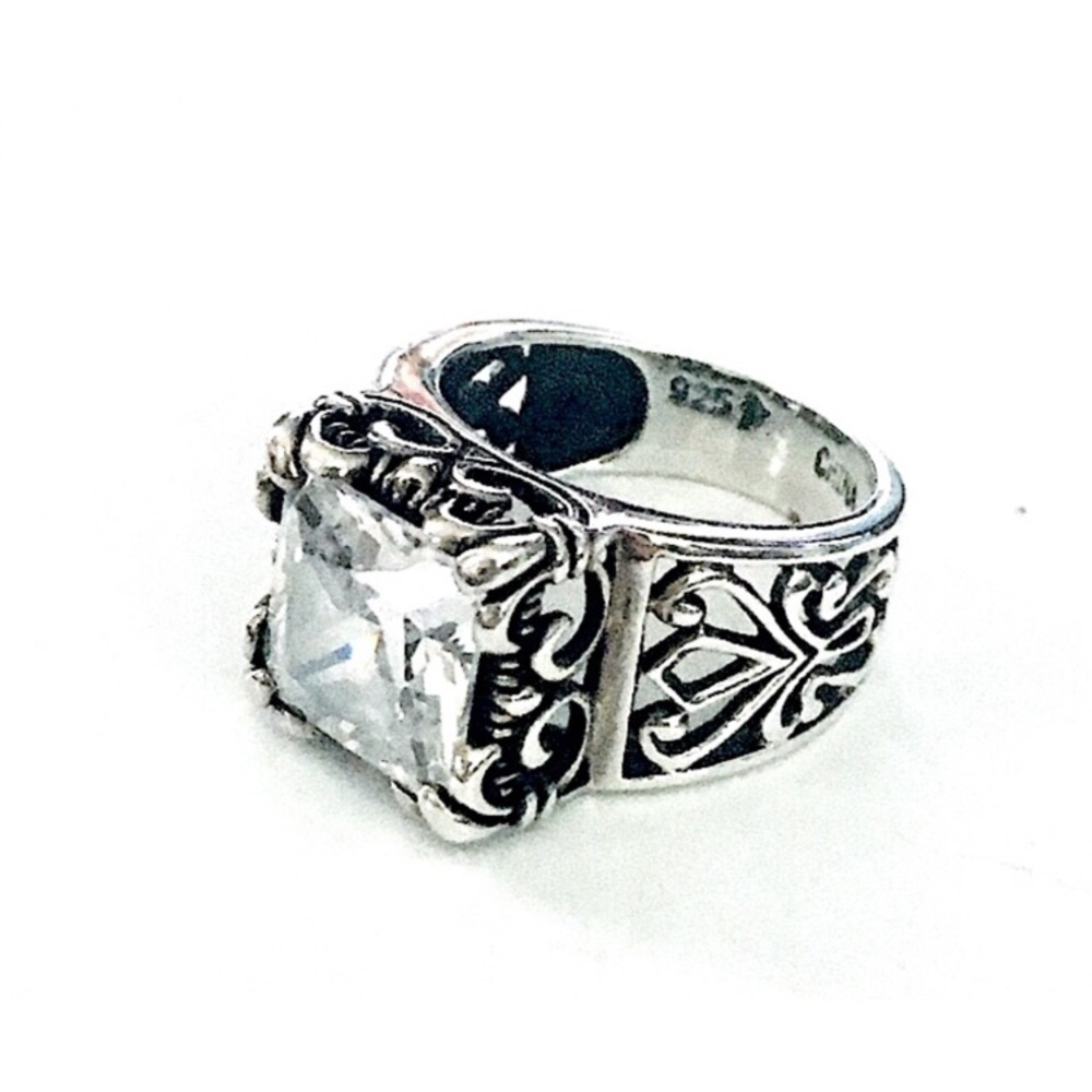 SILPADA Uptown Sterling Silver CZ Cocktail Ring - Picture 2 of 10